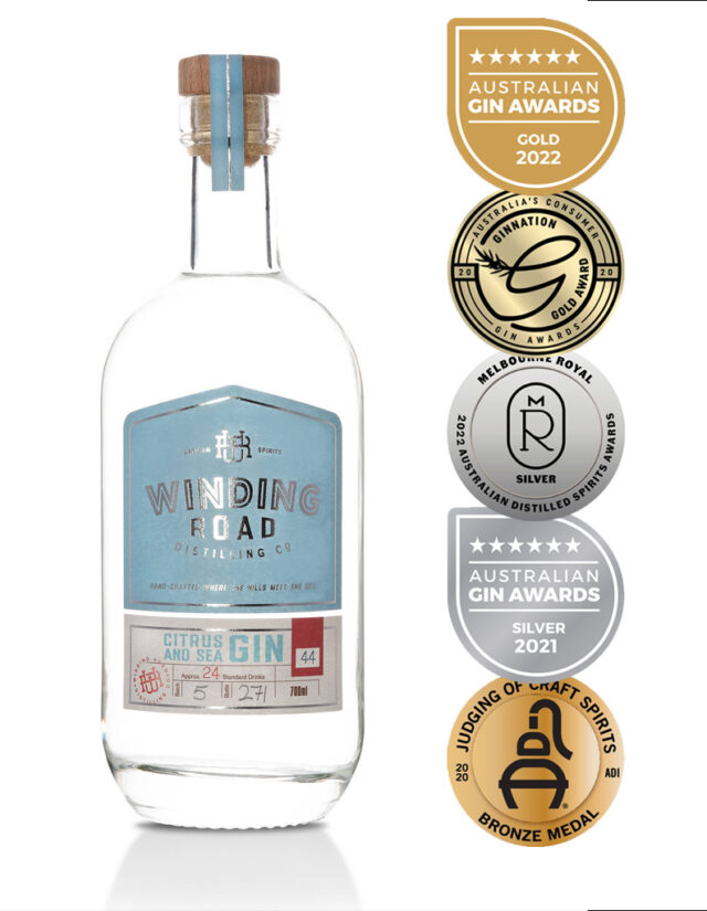 700ml Citrus & Sea Gin with multiple awards