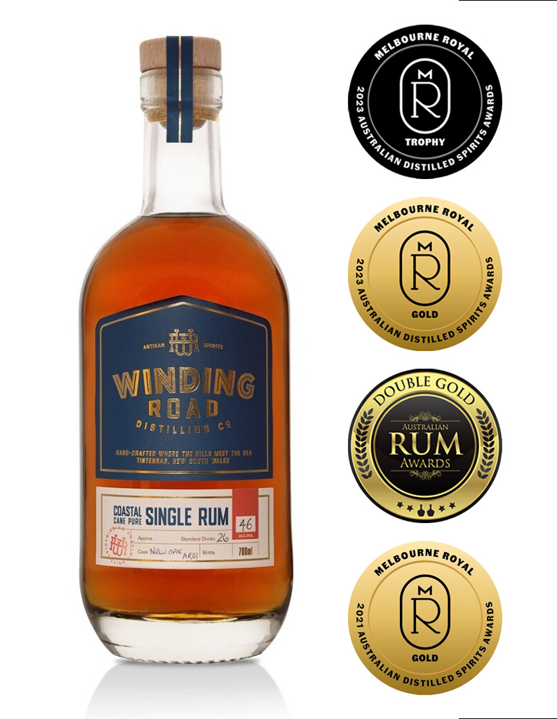 Coastal Cane Pure Rum with multiple awards